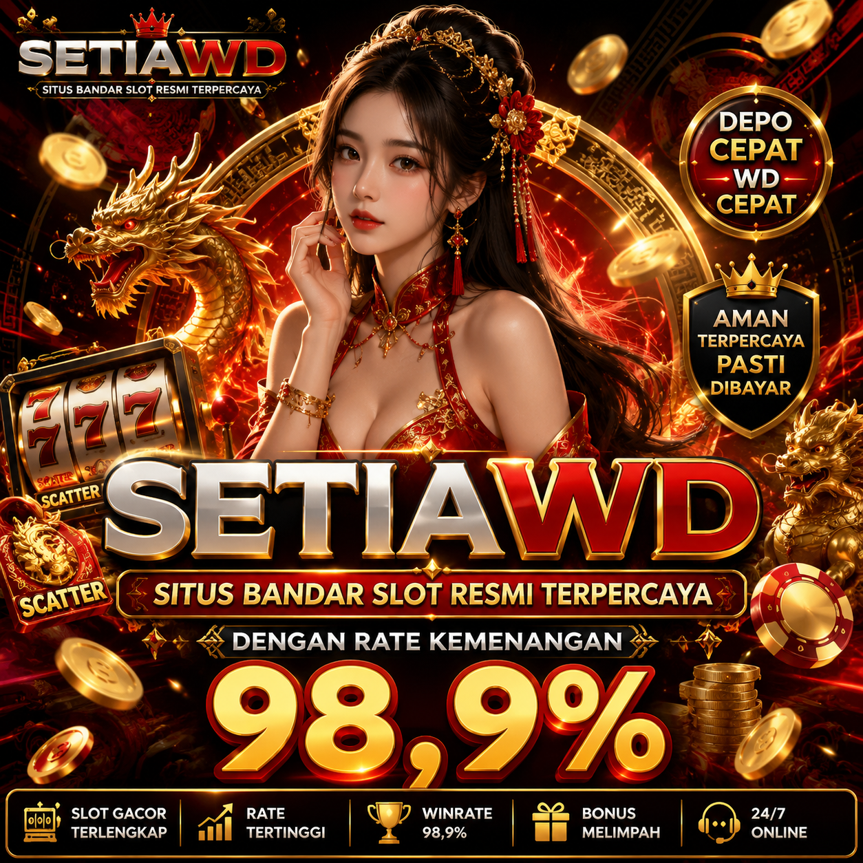 SETIAWD > Situs Bandar Slot Resmi Terpercaya dengan Rate Kemenangan 98,9%