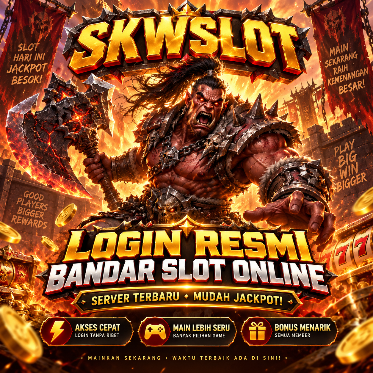 SKWSLOT Login Resmi Bandar Slot Online Server Terbaru Mudah Jackpot!
